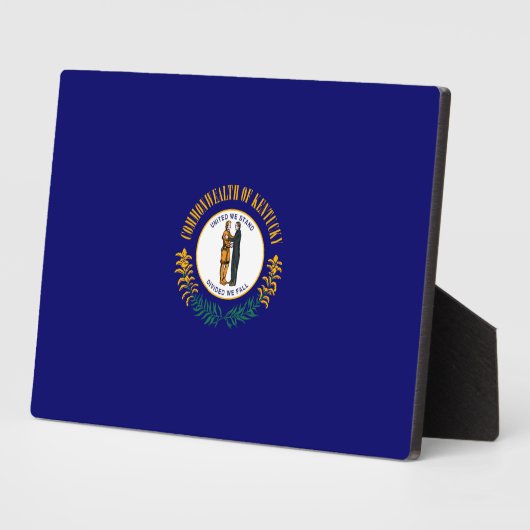 ケンタッキー州旗デザイン フォトプラーク (側面)