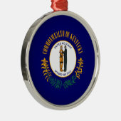 ケンタッキー州旗デザイン メタルオーナメント (右)