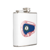 ケンタッキー州旗登山カラビナー フラスク (右)