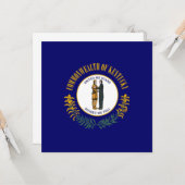 ケンタッキー州旗 カード (正面/裏面インサイチュ)