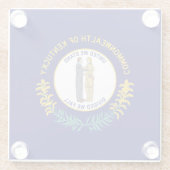 ケンタッキー州旗 ガラスコースター (裏面)