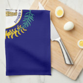 ケンタッキー州旗 キッチンタオル (四つ折り)