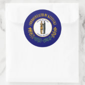 ケンタッキー州旗、ケンタッキー州旗 ラウンドシール (バッグ)