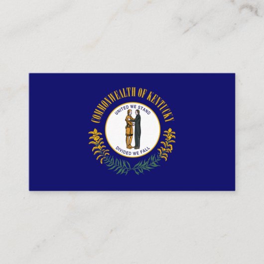 ケンタッキー州旗、ケンタッキー州旗 名刺 (正面)