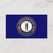 ケンタッキー州旗&シール,ケンタッキー州旗 名刺 (正面)