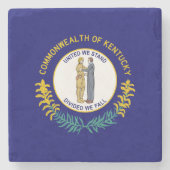 ケンタッキー州旗 ストーンコースター (正面)