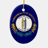ケンタッキー州旗 セラミックオーナメント (正面)
