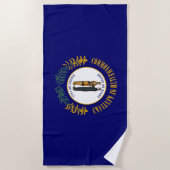 ケンタッキー州旗 ビーチタオル (正面)