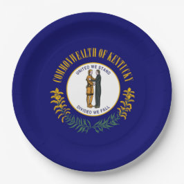 ケンタッキー州旗 ペーパープレート