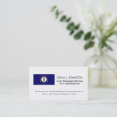 ケンタッキー州旗 名刺 (スタンド正面)