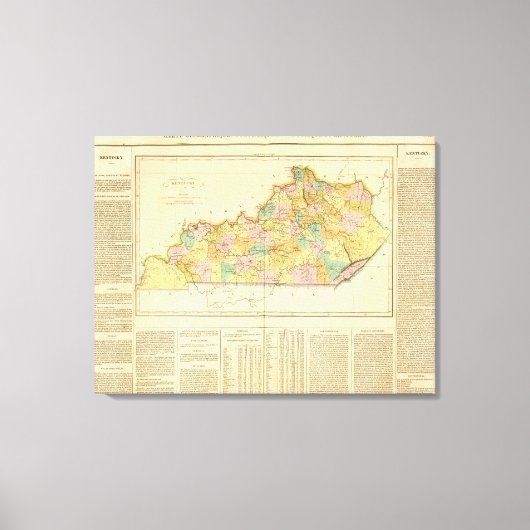 ケンタッキー州 キャンバスプリント (正面)