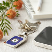 ケンタッキー州：ブルーグラス連邦州旗 キーホルダー (側面)