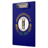 ケンタッキー州:ブルーグラス連邦州旗 クリップボード (左)