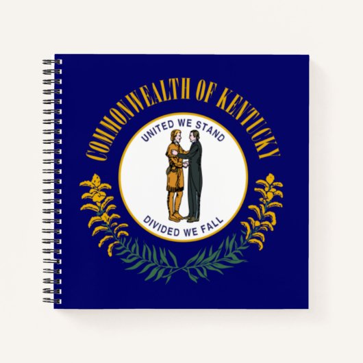 ケンタッキー州:ブルーグラス連邦州旗 ノートブック (正面)