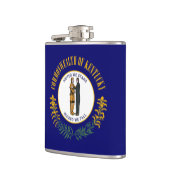 ケンタッキー州：ブルーグラス連邦州旗 フラスク (左)