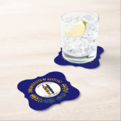 ケンタッキー州：ブルーグラス連邦州旗 ペーパーコースター (インサイチュ)