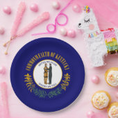 ケンタッキー州：ブルーグラス連邦州旗 ペーパープレート (パーティー)