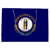 ケンタッキー州：ブルーグラス連邦州旗 ラージペーパーバッグ (裏面)