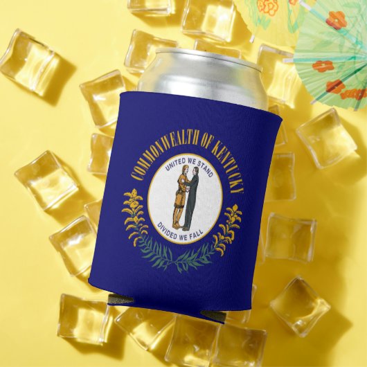 ケンタッキー州：ブルーグラス連邦州旗 缶クーラー (インサイチュ 夏)