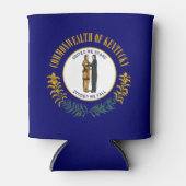 ケンタッキー州：ブルーグラス連邦州旗 缶クーラー (正面)