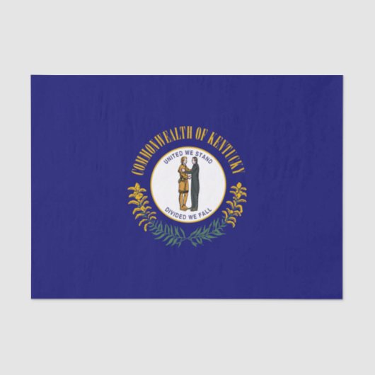 ケンタッキー州：ブルーグラス連邦州旗 薄葉紙 (正面)