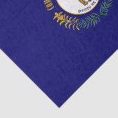 ケンタッキー州：ブルーグラス連邦州旗 薄葉紙 (詳細)