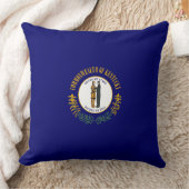 ケンタッキー州：ブルーグラス・コモンウェル ス州旗 クッション (ブランケット)