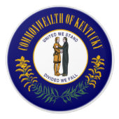 ケンタッキー州：ブルーグラス・コモンウェル ス州旗 セラミックノブ (正面)