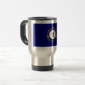 ケンタッキー州：ブルーグラス・コモンウェル ス州旗 トラベルマグ (正面左)