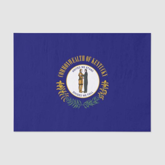 ケンタッキー州：ブルーグラス・コモンウェル ス州旗 薄葉紙 (正面)