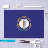 ケンタッキー州：ブルーグラス・コモンウェル ス州旗 薄葉紙 (クラフト)