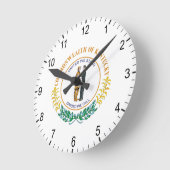 ケンタッキー徴候 ラウンド壁時計 (傾斜)