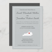 ケンタッキー愛 – カスタマイズ可能な結婚式招待状 招待状 (正面/裏面)