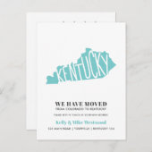 ケンタッキー新しいアドレスを移動しました新しいホーム ポストカード (正面/裏面)