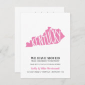 ケンタッキー新しいアドレスを移動しました新しいホーム ポストカード (正面/裏面)