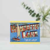 ケンタッキー湖のグリーティングカード ポストカード (スタンド正面)