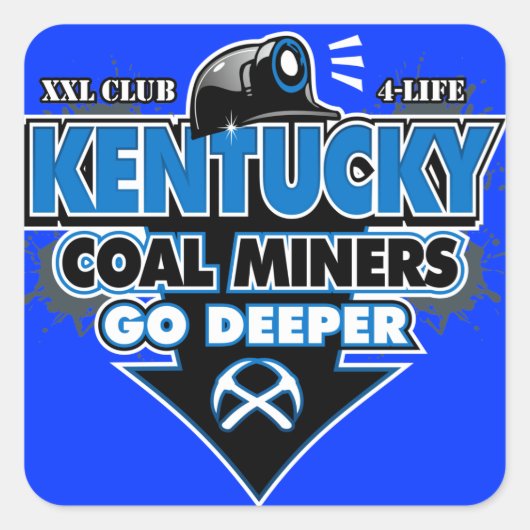 ケンタッキー炭鉱労働者が深まる スクエアシール (正面)