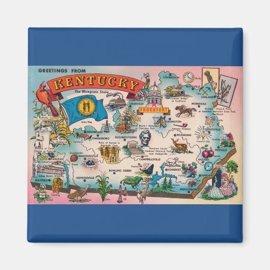 ケンタッキー磁石州 マグネット (正面)