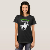 ケンタッキー競馬ダービーで幸運を手にする馬 Tシャツ (正面フル)