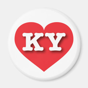 ケンタッキー赤いハート- I love KY マグネット