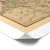 ケンタッキー鉄道の地図1863 ポスター (角)