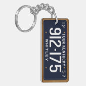 ケンタッキー1957年のVinageのナンバープレートKeychain キーホルダー (正面左)