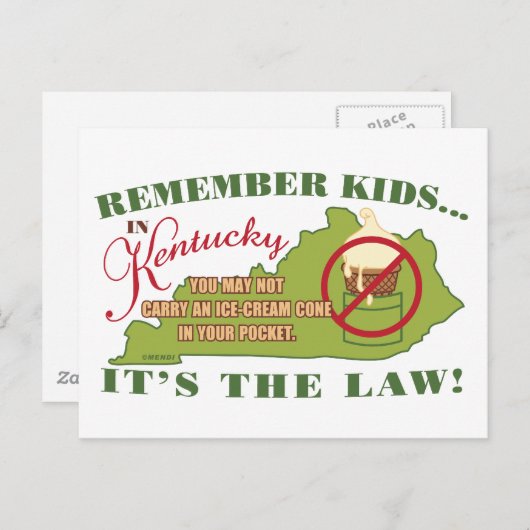 ケンタッキー・アイスクリーム法 ポストカード (正面/裏面)