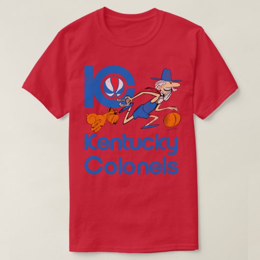 ケンタッキー・コロネルズ70年代バスケットボール Tシャツ (デザイン正面)