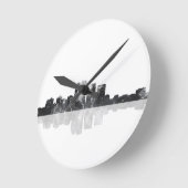 ケンタッキー・スカイライン・ルイビル ラウンド壁時計 (傾斜)