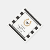 ケンタッキー・ダービーベイビーシャワー飲み物ナプキン スタンダードカクテルナプキン (角)