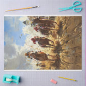 ケンタッキー・ダービー競馬デコパージュ 薄葉紙 (クラフト)