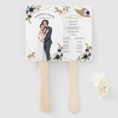 ケンタッキー・ダービー結婚式 プログラムファンと写真 ハンドファン (正面&裏面)