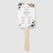 ケンタッキー・ダービー結婚式 プログラムファンと写真 ハンドファン (裏面)