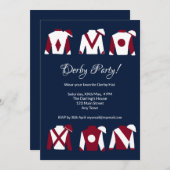 ケンタッキー ダービー鑑賞パーティーの招待状 招待状 (正面/裏面)